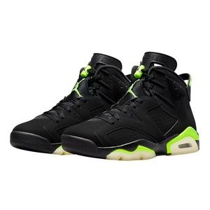 Air Jordan 6 Retro Black & Electric Green Sneakers